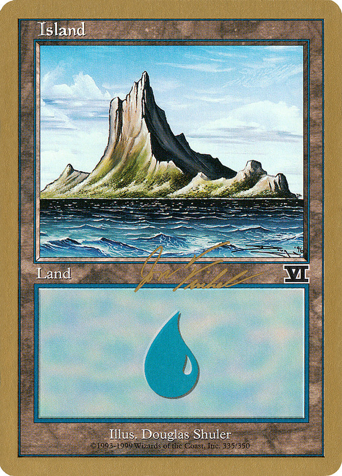 Island (jf335) (Jon Finkel) [World Championship Decks 2000] | Grognard Games