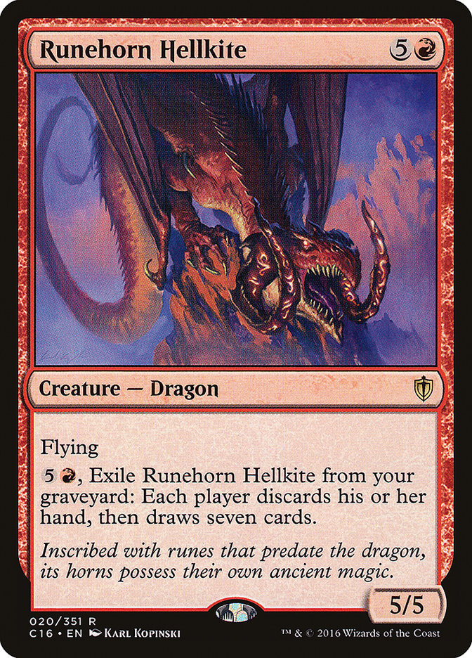 Runehorn Hellkite [Commander 2016] | Grognard Games