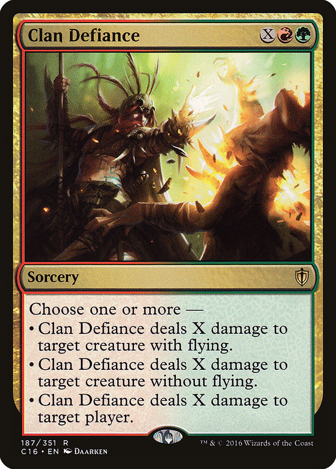 Clan Defiance [Commander 2016] | Grognard Games