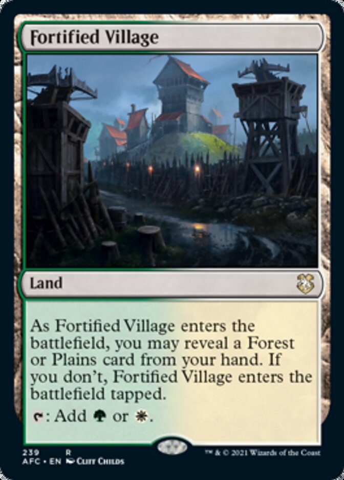 Fortified Village [Dungeons & Dragons: Adventures in the Forgotten Realms Commander] | Grognard Games