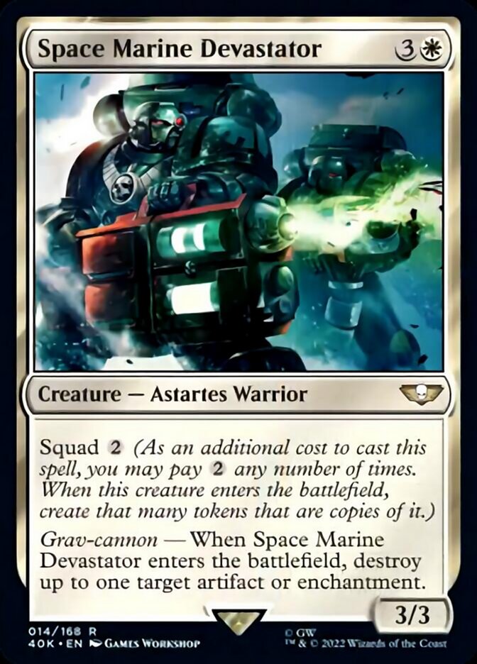 Space Marine Devastator (Surge Foil) [Universes Beyond: Warhammer 40,000] | Grognard Games