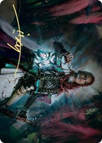 Tergrid, God of Fright Art Card (Gold-Stamped Signature) [Kaldheim: Art Series] | Grognard Games