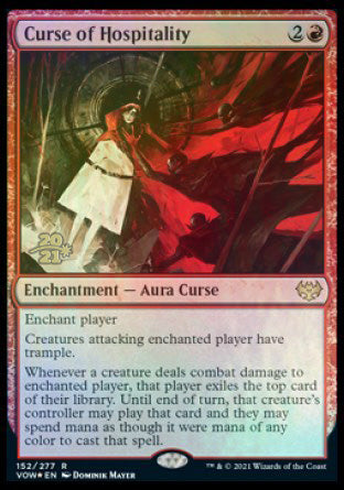 Curse of Hospitality [Innistrad: Crimson Vow Prerelease Promos] | Grognard Games