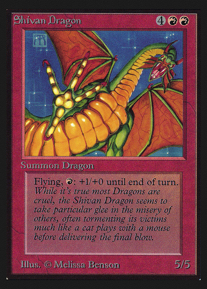 Shivan Dragon [International Collectors’ Edition] | Grognard Games