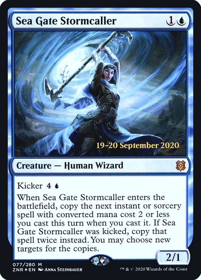 Sea Gate Stormcaller [Zendikar Rising Prerelease Promos] | Grognard Games