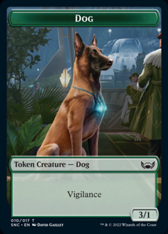 Ogre Warrior // Dog Double-sided Token [Streets of New Capenna Tokens] | Grognard Games