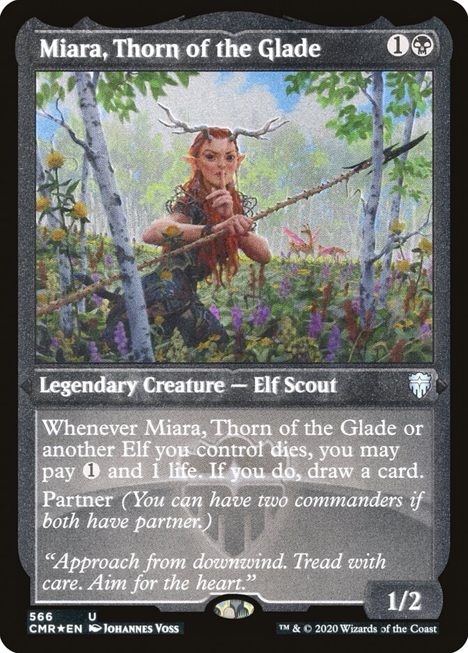 Miara, Thorn of the Glade (Etched) [Commander Legends] | Grognard Games