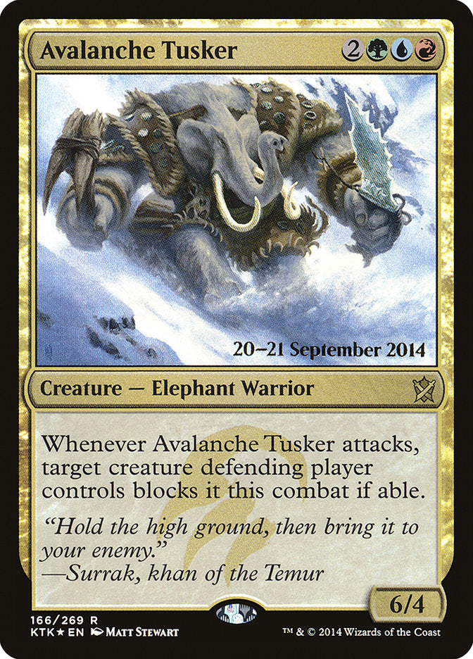 Avalanche Tusker  [Khans of Tarkir Prerelease Promos] | Grognard Games