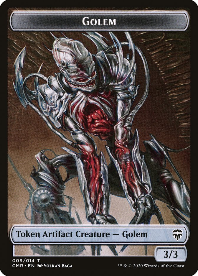 Golem // Rock Token [Commander Legends Tokens] | Grognard Games