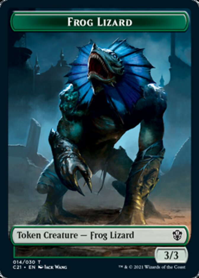 Frog Lizard // Elephant Token [Commander 2021 Tokens] | Grognard Games