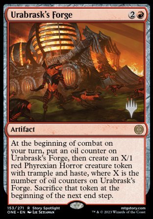 Urabrask's Forge (Promo Pack) [Phyrexia: All Will Be One Promos] | Grognard Games