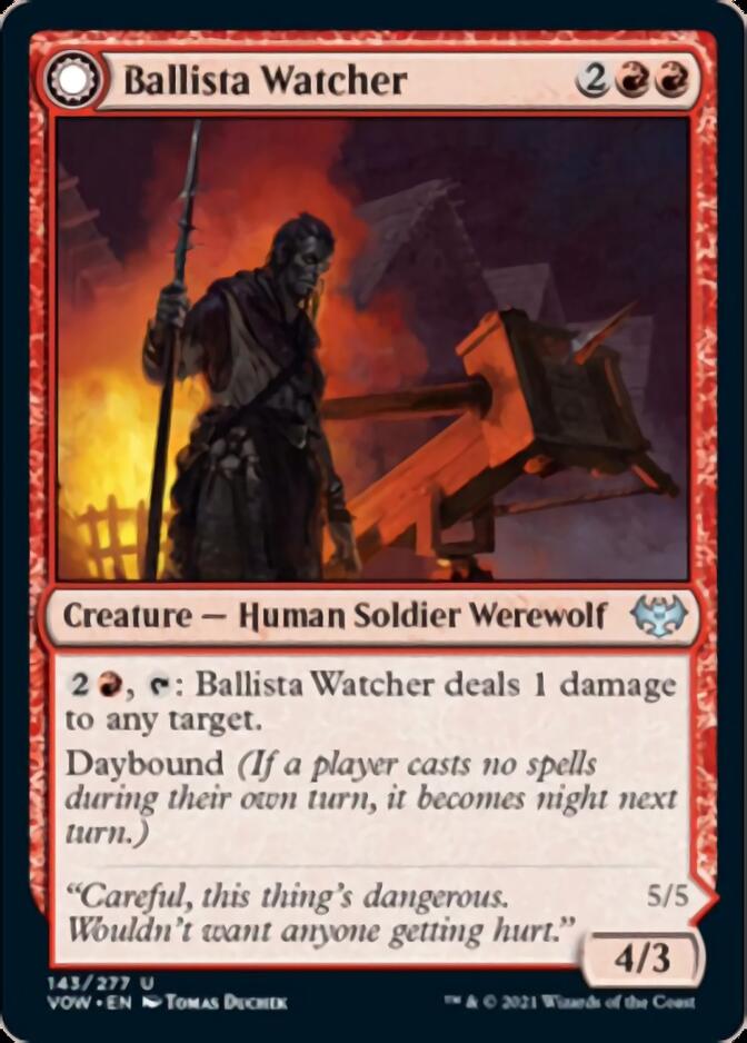 Ballista Watcher // Ballista Wielder [Innistrad: Crimson Vow] | Grognard Games