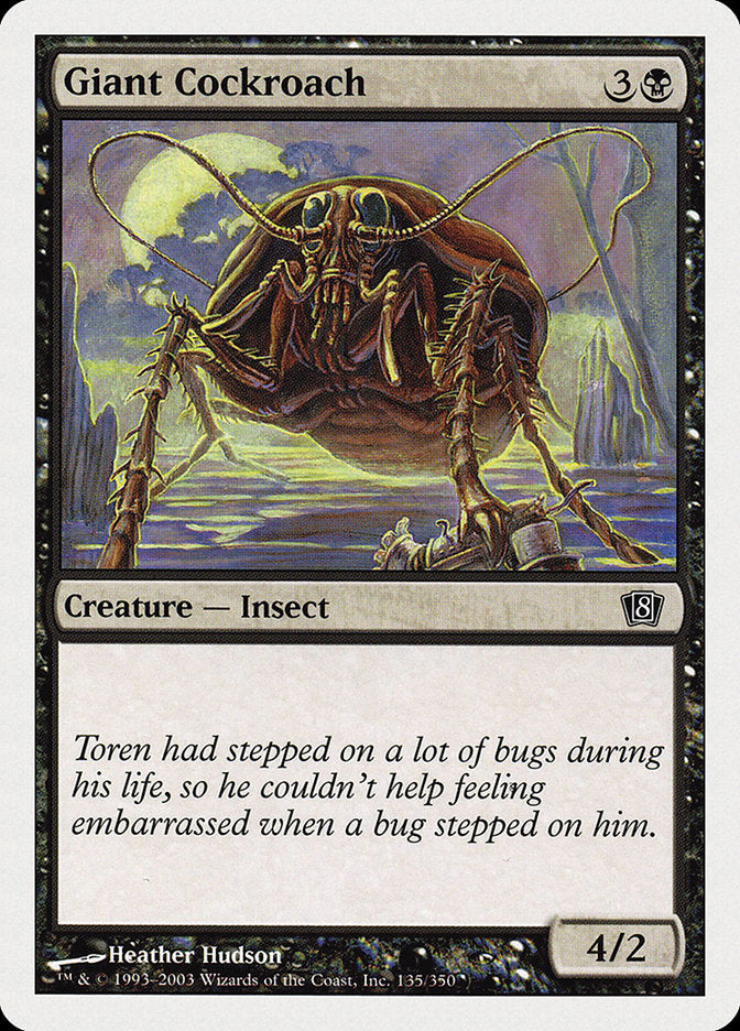 Giant Cockroach [Eighth Edition] | Grognard Games