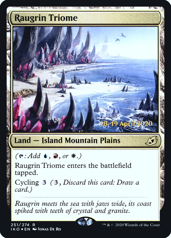 Raugrin Triome  [Ikoria: Lair of Behemoths Prerelease Promos] | Grognard Games