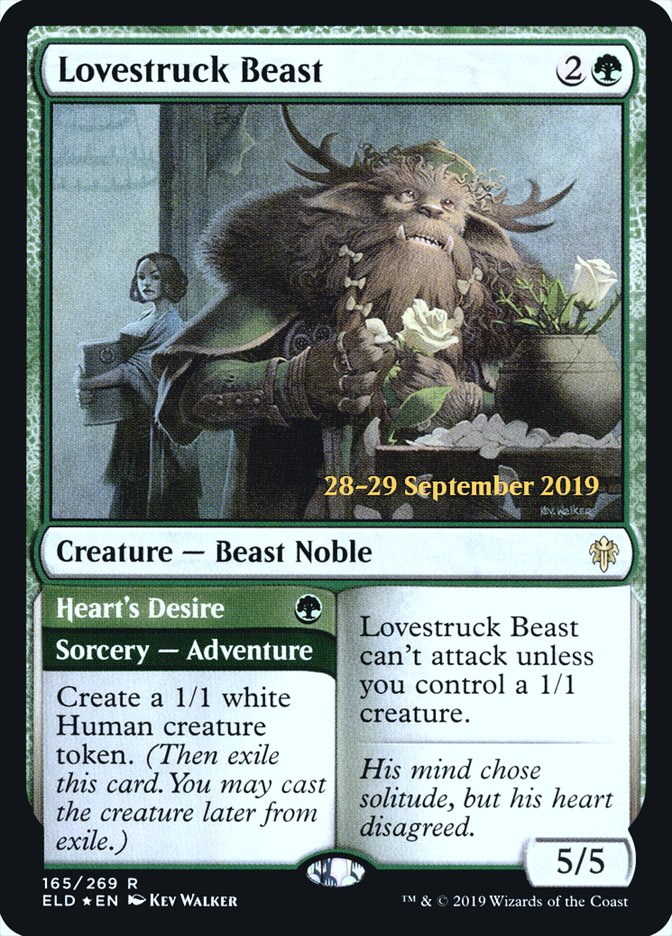 Lovestruck Beast // Heart's Desire  [Throne of Eldraine Prerelease Promos] | Grognard Games