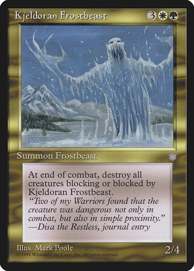Kjeldoran Frostbeast [Ice Age] | Grognard Games