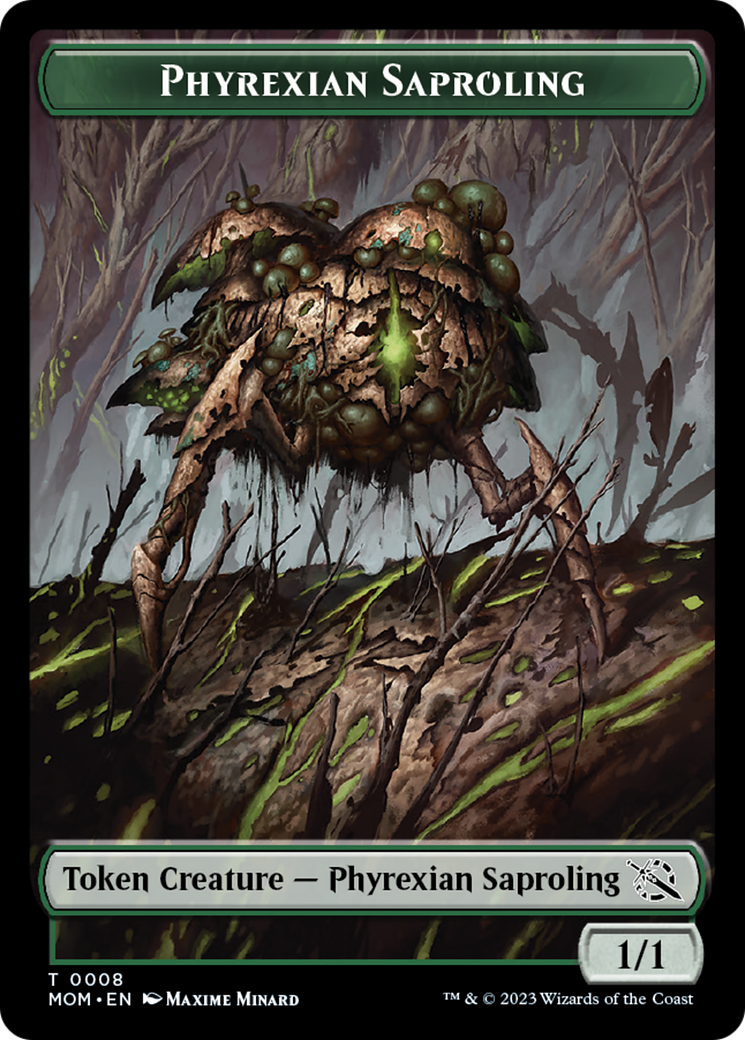 First Mate Ragavan // Phyrexian Saproling Double-Sided Token [March of the Machine Tokens] | Grognard Games