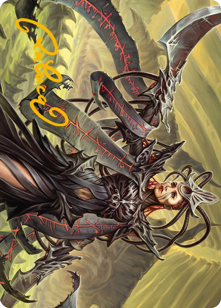 Testament Bearer Art Card (Gold-Stamped Signature) [Phyrexia: All Will Be One Art Series] | Grognard Games