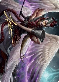 Firja, Judge of Valor Art Card (Gold-Stamped Signature) [Kaldheim: Art Series] | Grognard Games