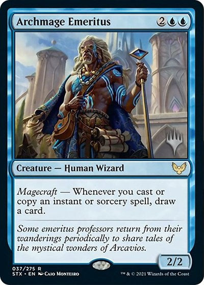 Archmage Emeritus (Promo Pack) [Strixhaven: School of Mages Promos] | Grognard Games