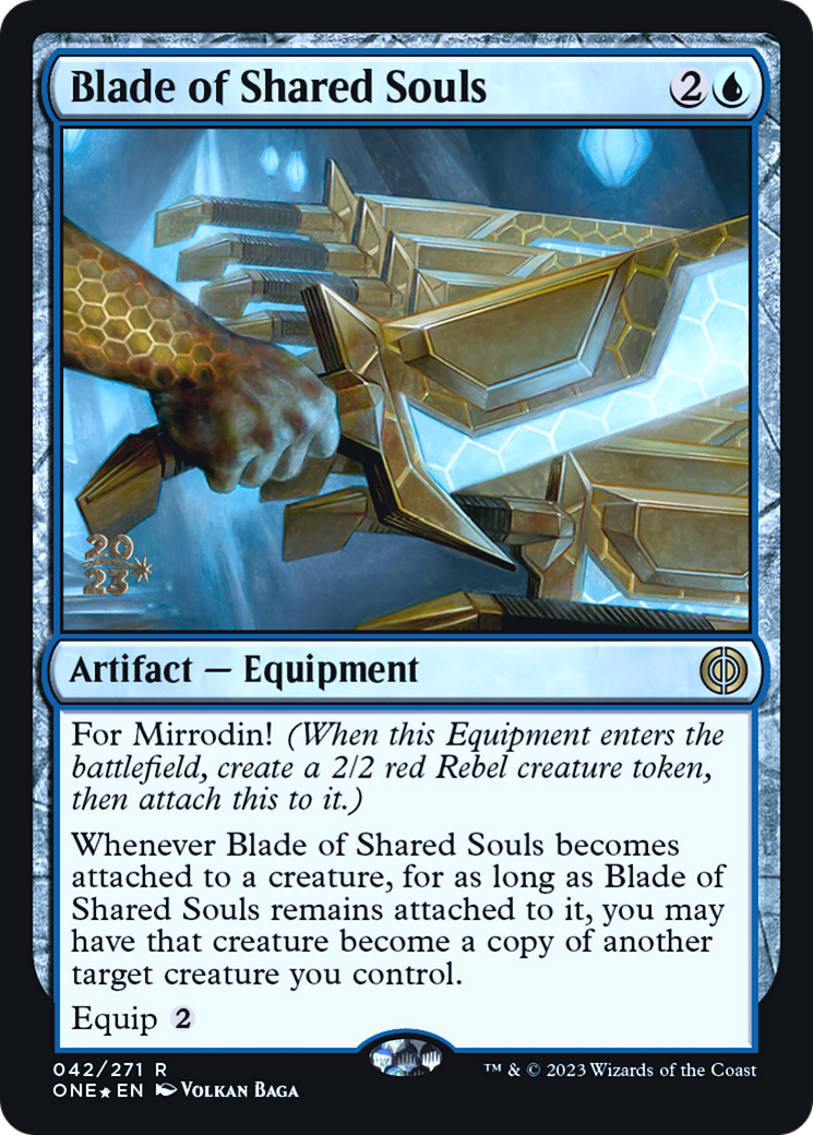 Blade of Shared Souls [Phyrexia: All Will Be One Prerelease Promos] | Grognard Games