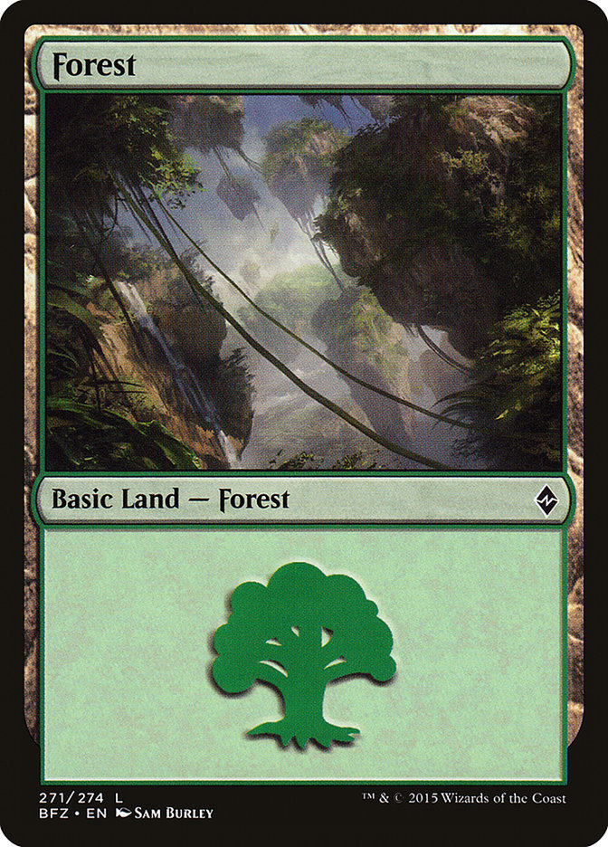 Forest (271a) [Battle for Zendikar] | Grognard Games