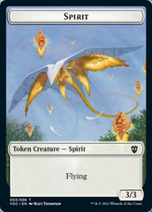 Spirit (003) // Thopter Double-sided Token [Innistrad: Crimson Vow Commander Tokens] | Grognard Games