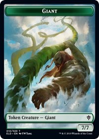 Giant // Food (17) Double-sided Token [Throne of Eldraine Tokens] | Grognard Games