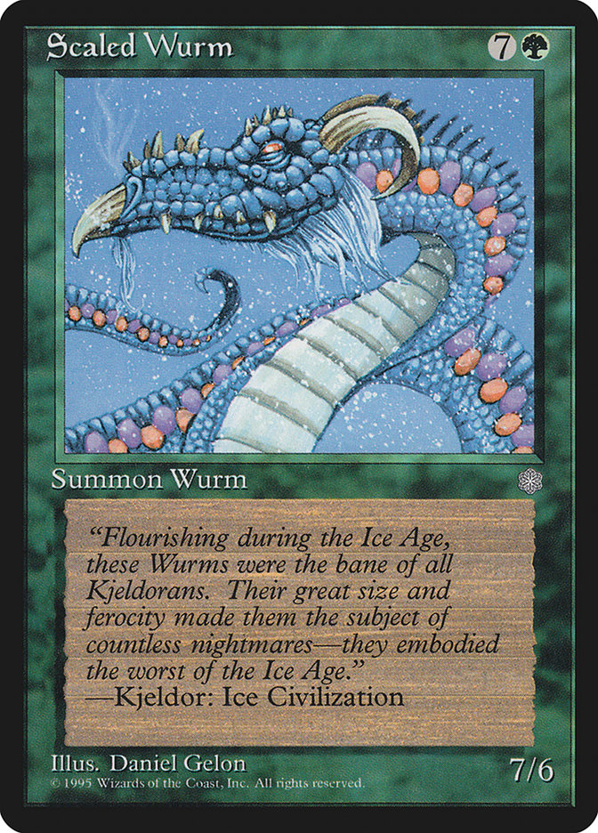 Scaled Wurm [Ice Age] | Grognard Games