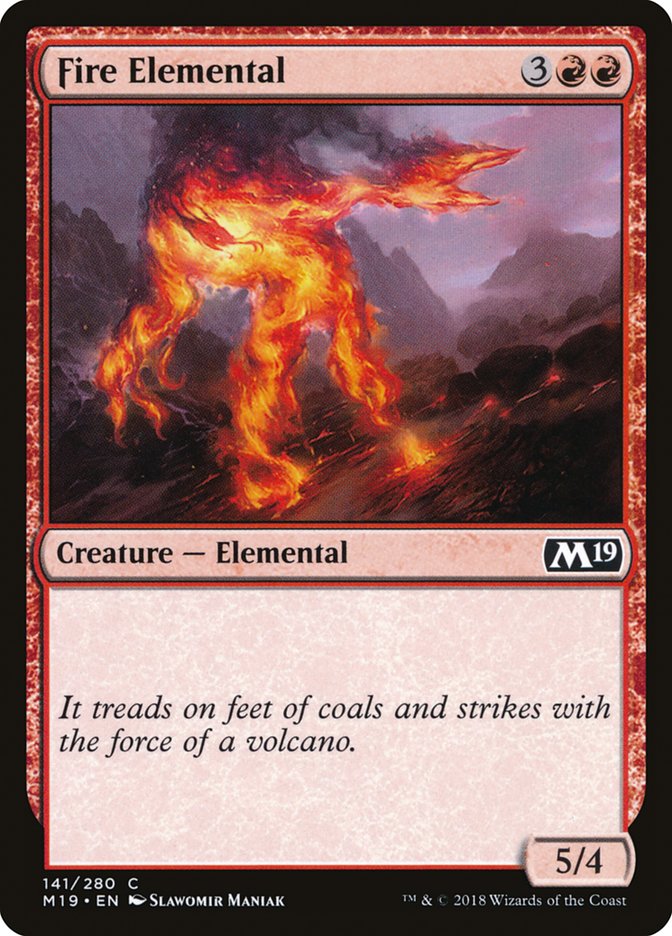 Fire Elemental [Core Set 2019] | Grognard Games