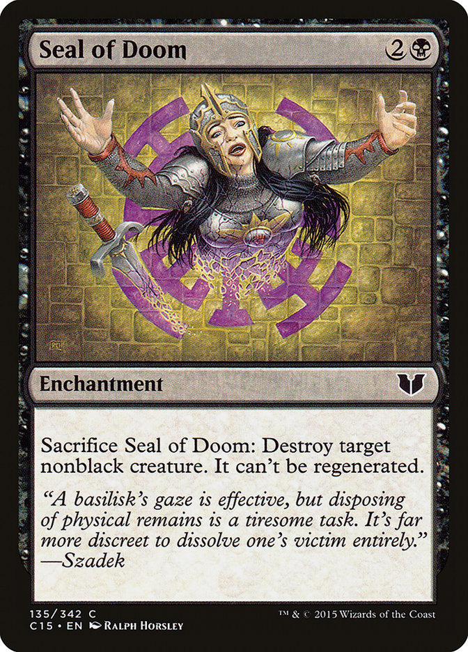 Seal of Doom [Commander 2015] | Grognard Games