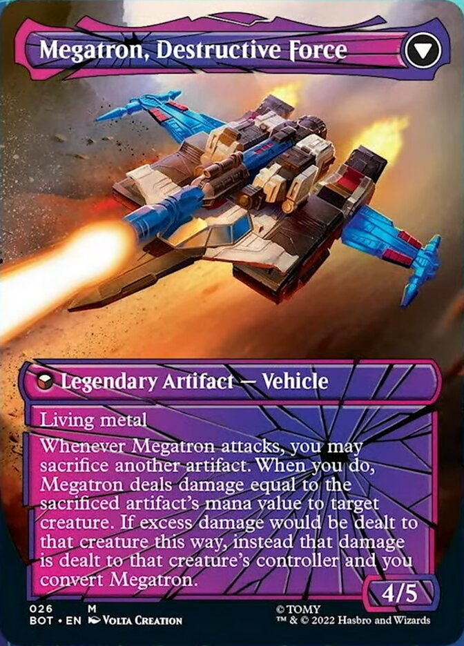 Megatron, Tyrant // Megatron, Destructive Force (Shattered Glass) [Transformers] | Grognard Games