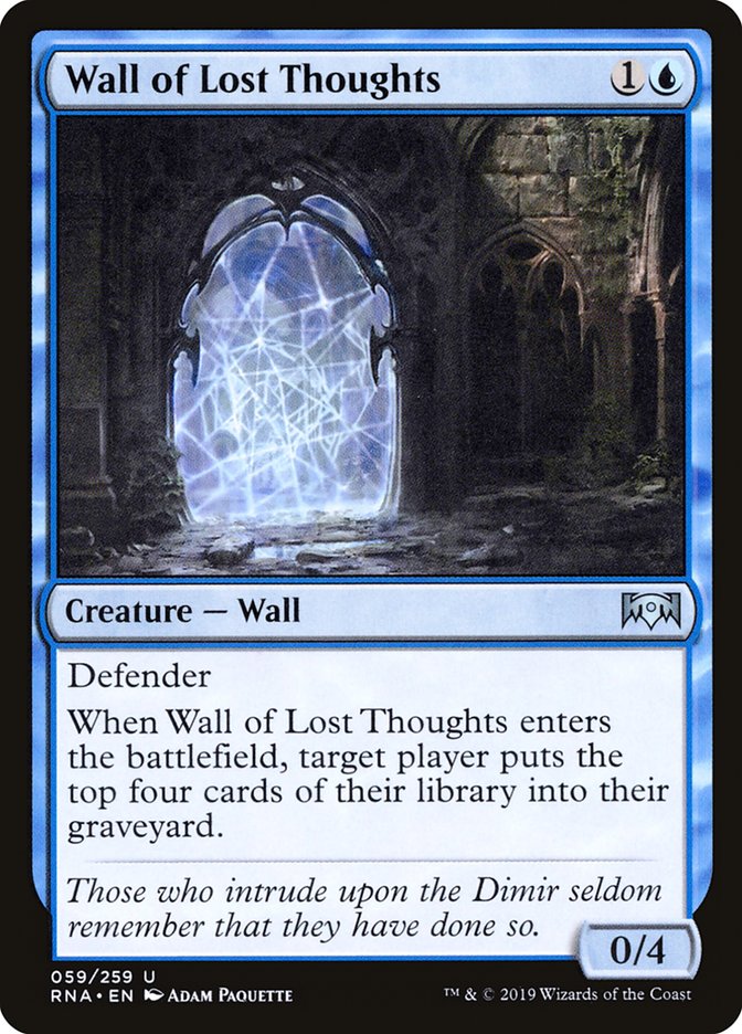 Wall of Lost Thoughts [Ravnica Allegiance] | Grognard Games