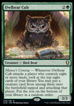 Owlbear Cub [Commander Legends: Battle for Baldur's Gate] | Grognard Games