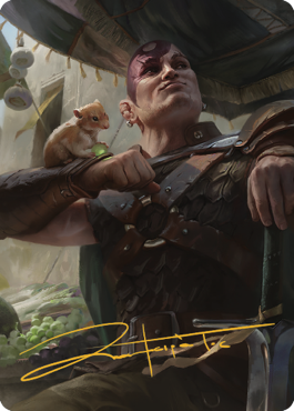 Minsc & Boo, Timeless Heroes Art Card (38) (Gold-Stamped Signature) [Commander Legends: Battle for Baldur's Gate Art Series] | Grognard Games