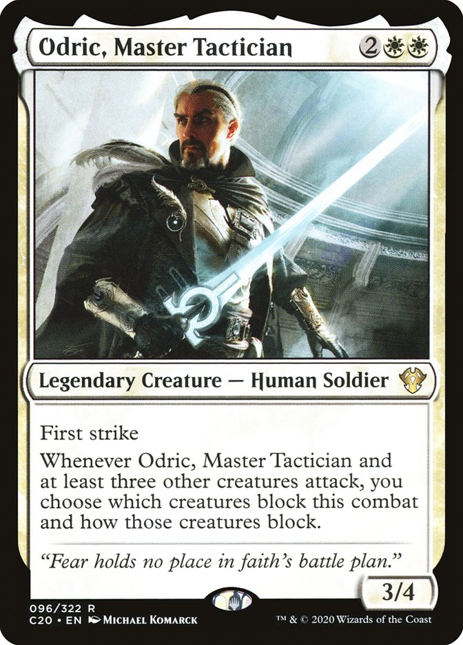 Odric, Master Tactician [Commander 2020] | Grognard Games