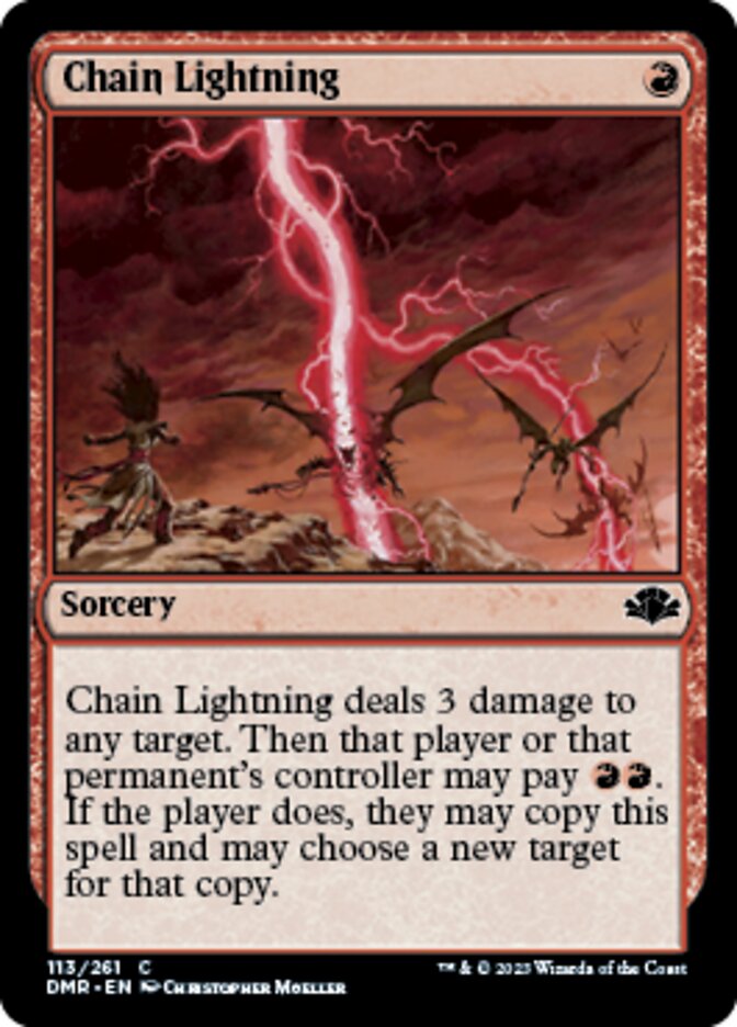 Chain Lightning [Dominaria Remastered] | Grognard Games