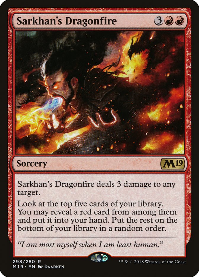 Sarkhan's Dragonfire [Core Set 2019] | Grognard Games