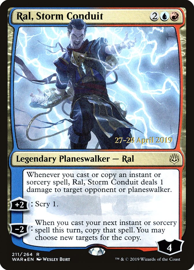 Ral, Storm Conduit  [War of the Spark Prerelease Promos] | Grognard Games