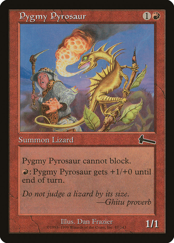 Pygmy Pyrosaur [Urza's Legacy] | Grognard Games