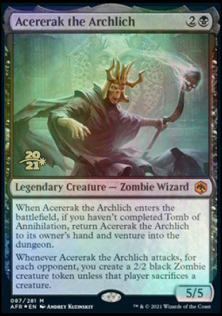 Acererak the Archlich [Dungeons & Dragons: Adventures in the Forgotten Realms Prerelease Promos] | Grognard Games