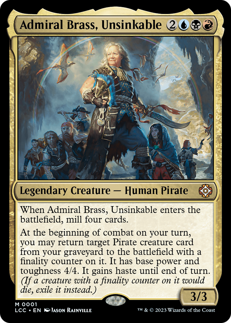 Admiral Brass, Unsinkable (Display Commander) [The Lost Caverns of Ixalan Commander] | Grognard Games