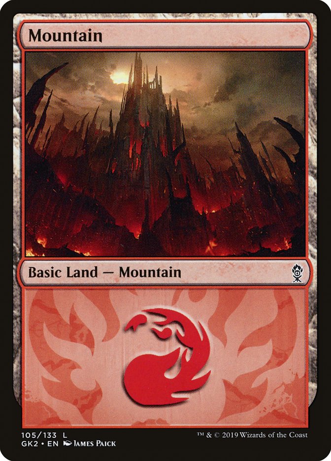 Mountain (105) [Ravnica Allegiance Guild Kit] | Grognard Games