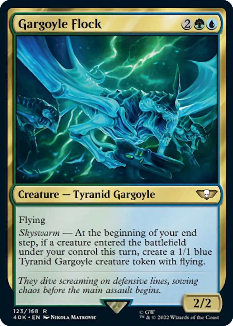 Gargoyle Flock (Surge Foil) [Universes Beyond: Warhammer 40,000] | Grognard Games