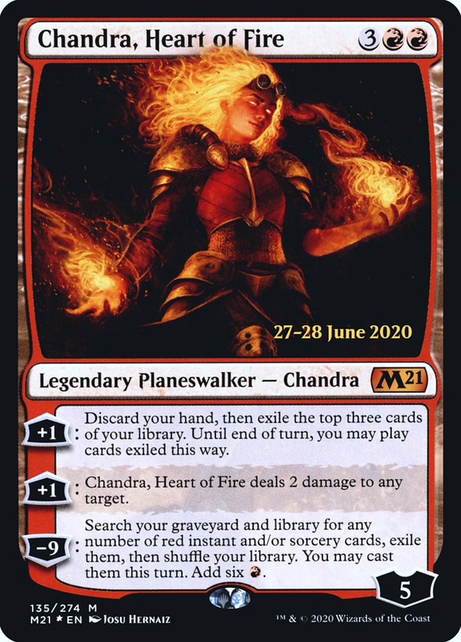 Chandra, Heart of Fire  [Core Set 2021 Prerelease Promos] | Grognard Games