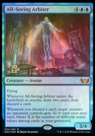 All-Seeing Arbiter [Streets of New Capenna Prerelease Promos] | Grognard Games