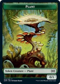 Plant // Treasure Double-sided Token [Double Masters Tokens] | Grognard Games