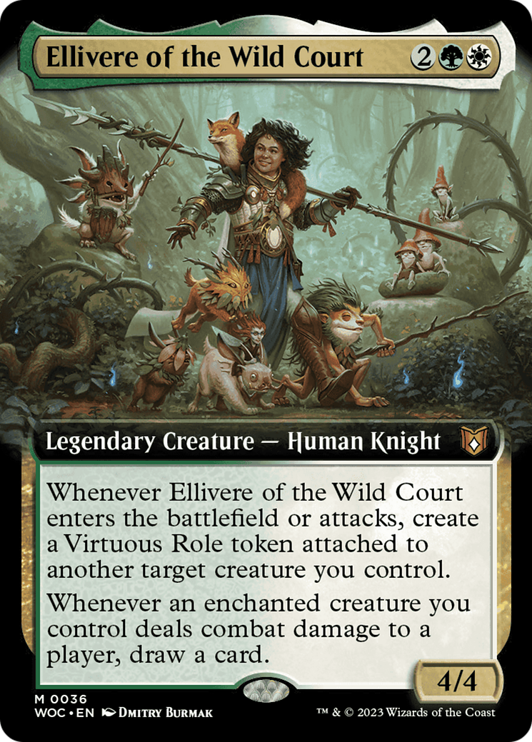 Ellivere of the Wild Court (Extended Art) [Wilds of Eldraine Commander] | Grognard Games