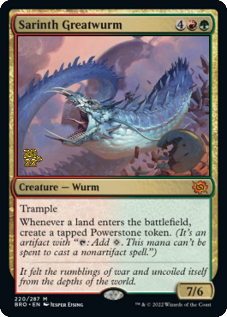 Sarinth Greatwurm [The Brothers' War: Prerelease Promos] | Grognard Games