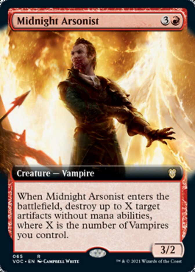 Midnight Arsonist (Extended) [Innistrad: Crimson Vow Commander] | Grognard Games